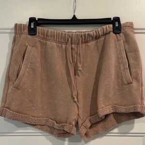 Victoria's Secret Pink Tanishbrown Terry Drawstring Athletic Shorts